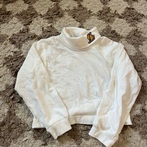 White Turtleneck Sweatshirt with Lakers
